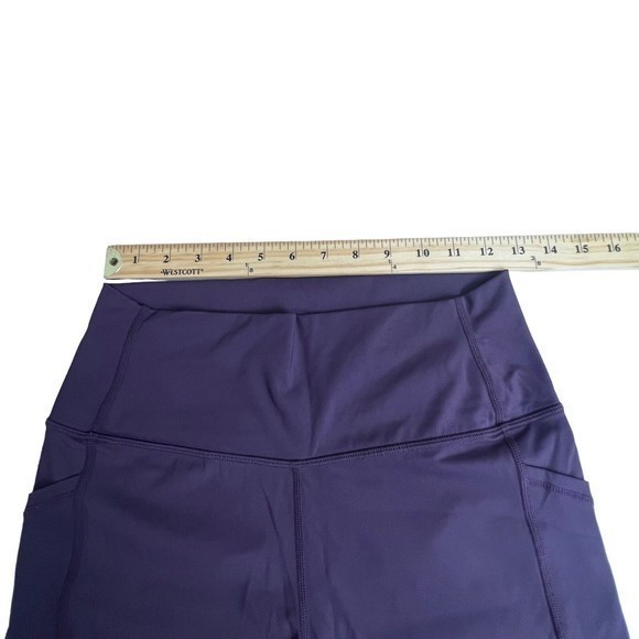 Zyia Active Womens High Waisted Purple Brilliant Cropped Leggings Size 12 - Picture 6 of 9